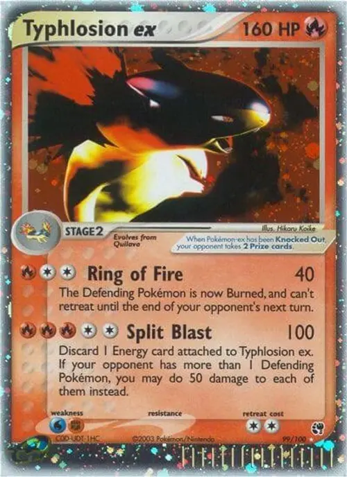 Typhlosion ex card art