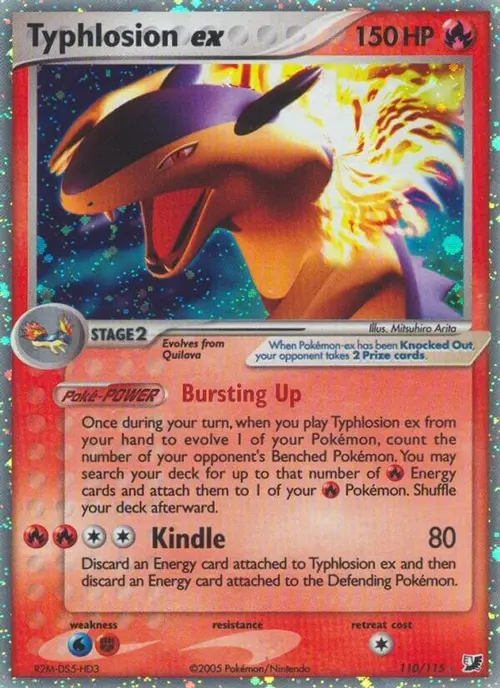 Typhlosion ex card art