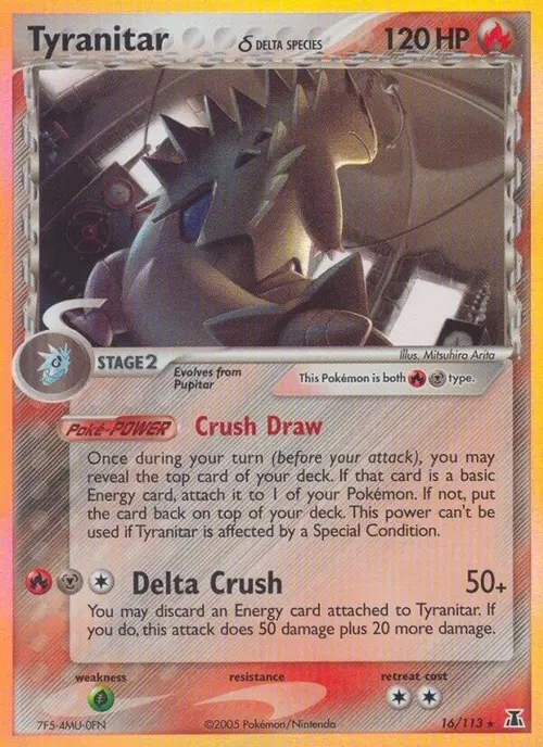 Tyranitar (Delta Species) card art