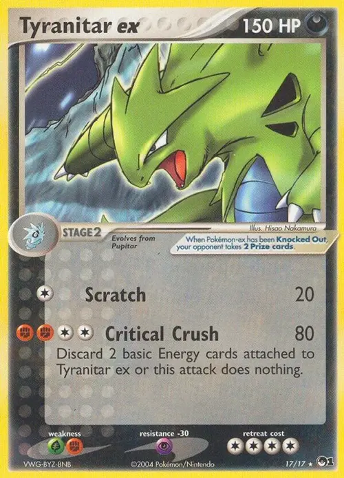 Tyranitar ex (Holo) card art
