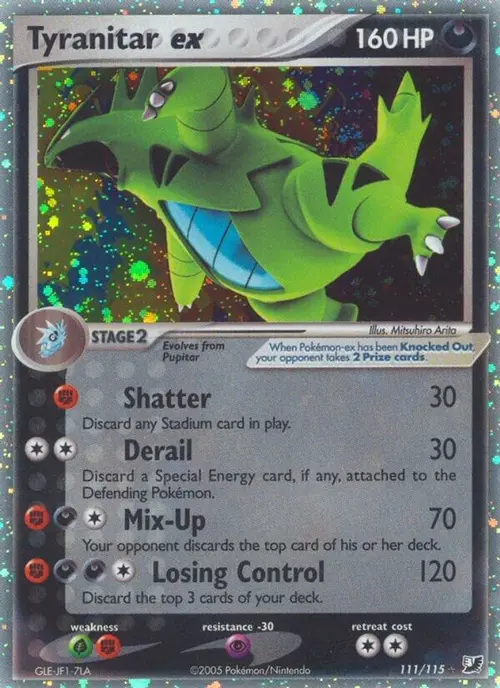Tyranitar ex card art
