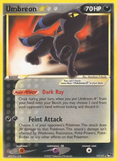 Umbreon Star card art