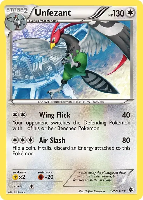 Unfezant card art