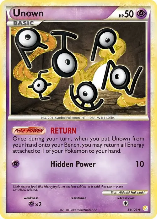 Unown (54) card art