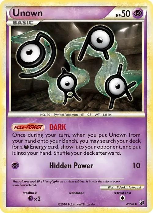 Unown card art