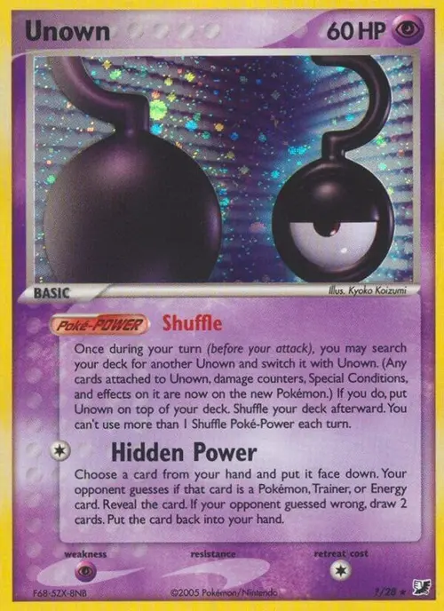 Unown (?) card art