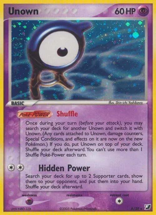 Unown (A) card art