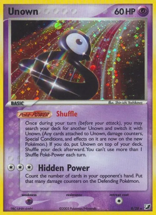 Unown (B) card art