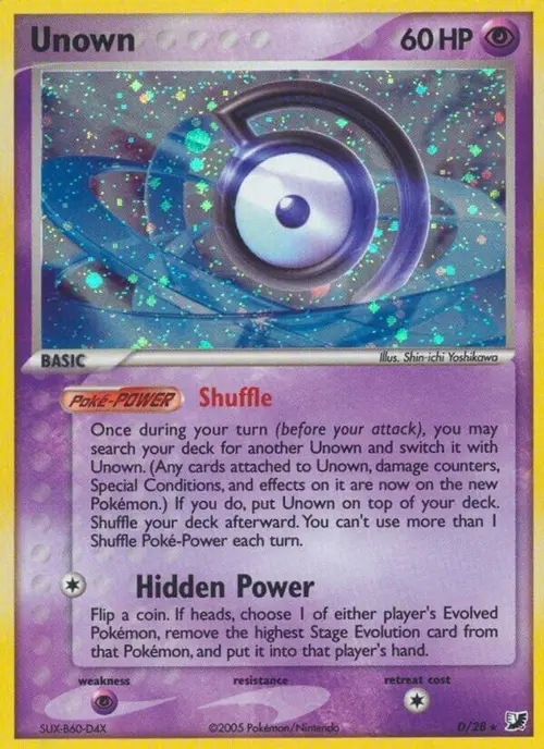 Unown (D) card art