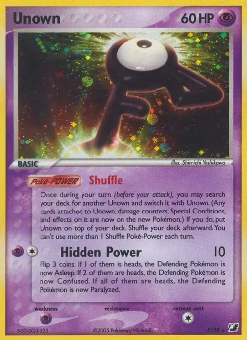 Unown (F) card art