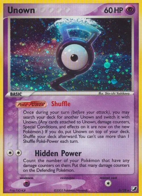 Unown (G) card art