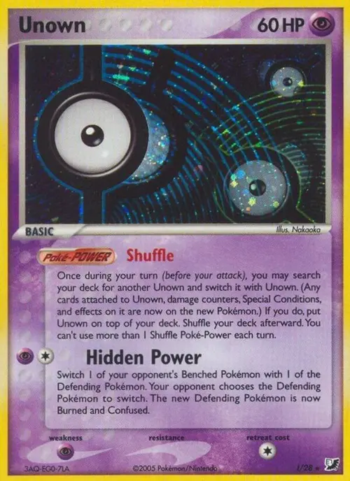 Unown (I) card art