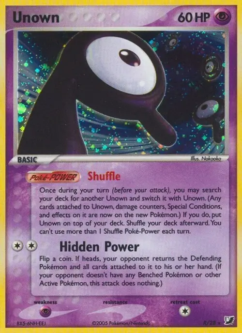 Unown (R) card art