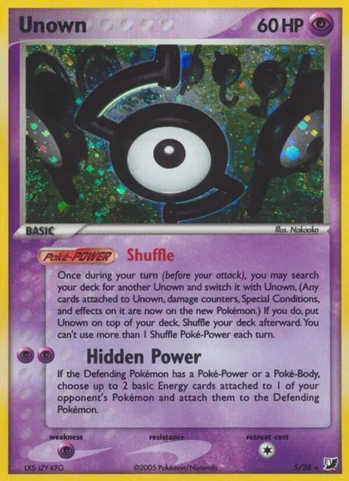 Unown (S) card art