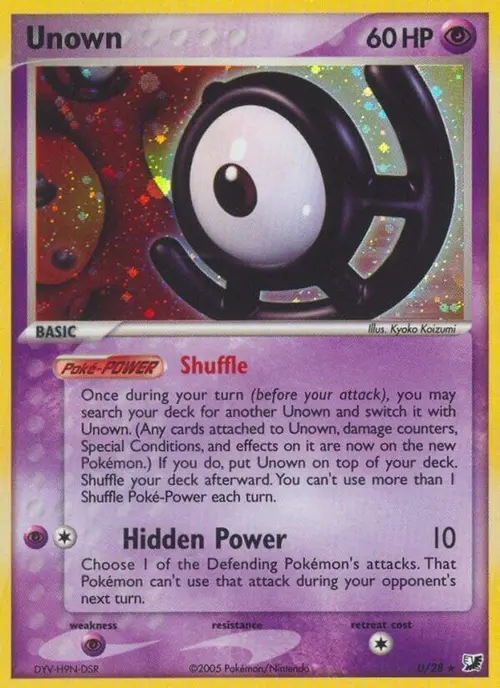Unown (U) card art