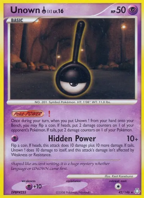 Unown (!) card art