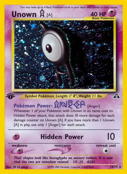 Unown [A] (14) card art