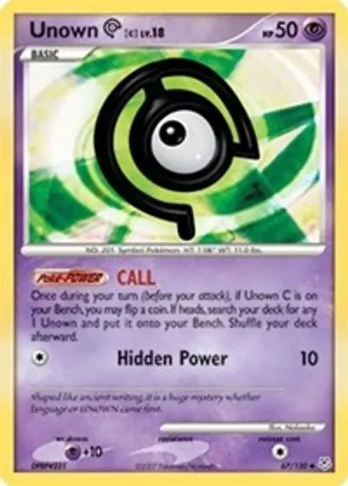 Unown [C] card art