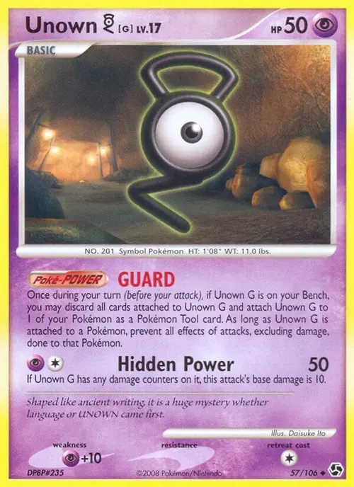 Unown [G] card art
