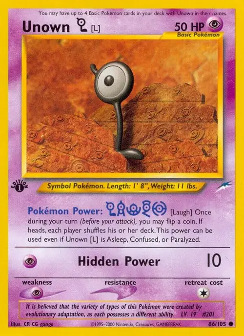 Unown [L] card art