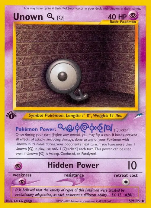 Unown [Q] card art