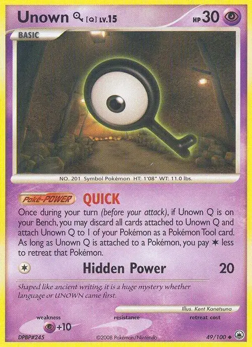 Unown [Q] card art