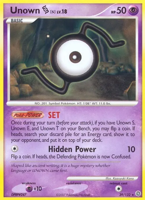 Unown [S] card art