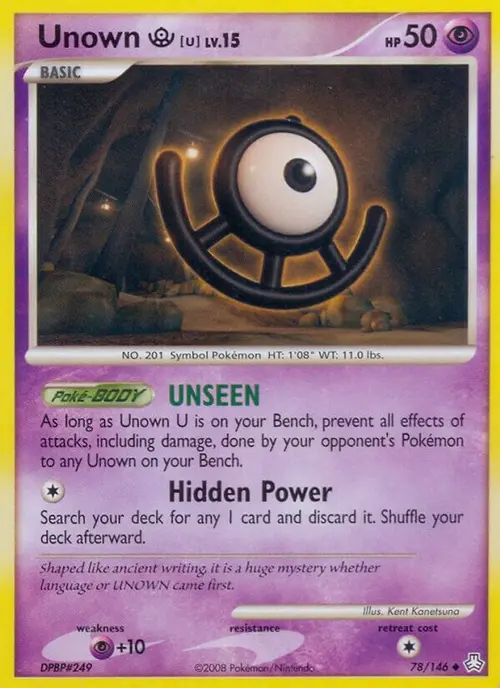 Unown (U) card art