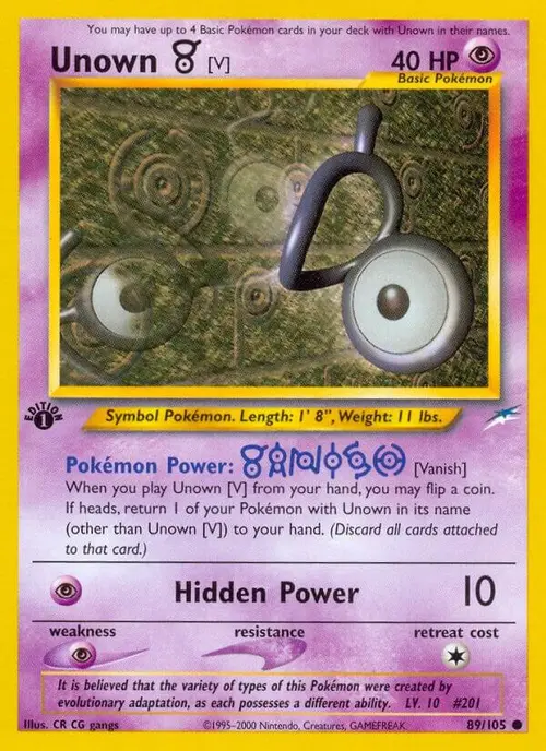 Unown [V] card art