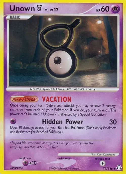 Unown (V) card art
