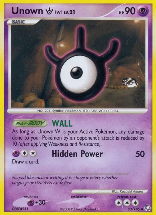 Unown (W) card art