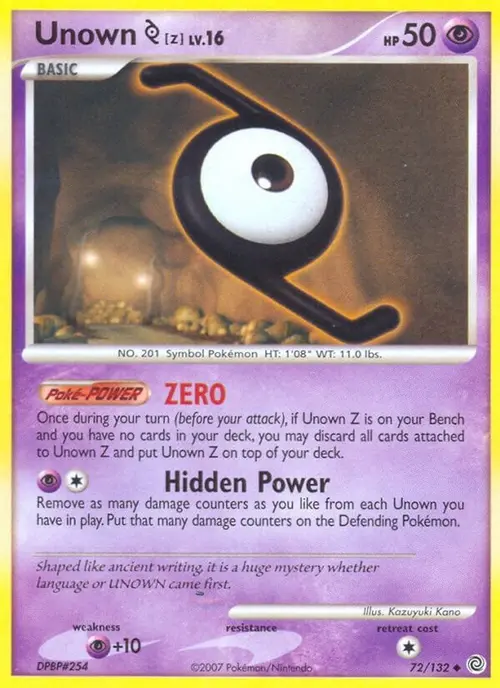 Unown [Z] card art