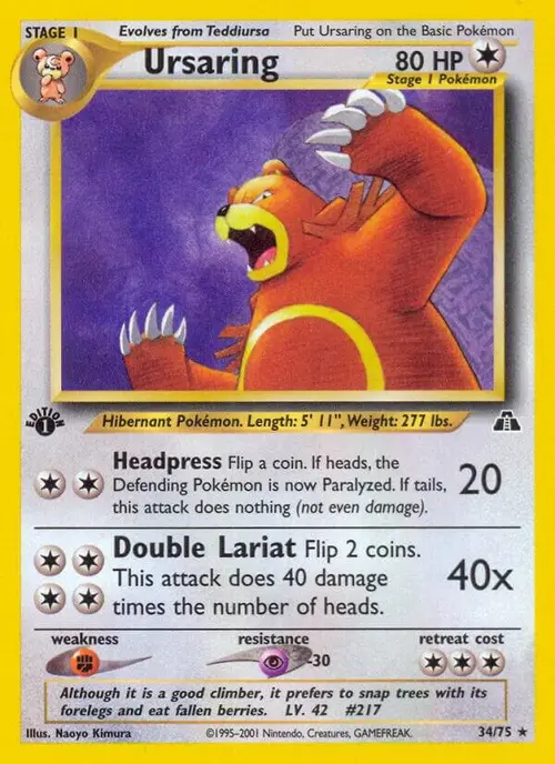 Ursaring (34) card art