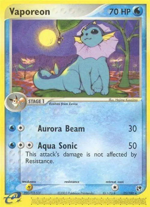 Vaporeon card art