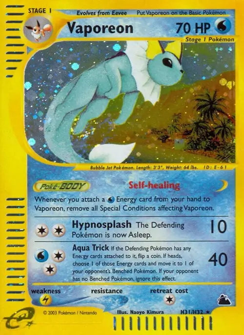 Vaporeon (H31) card art