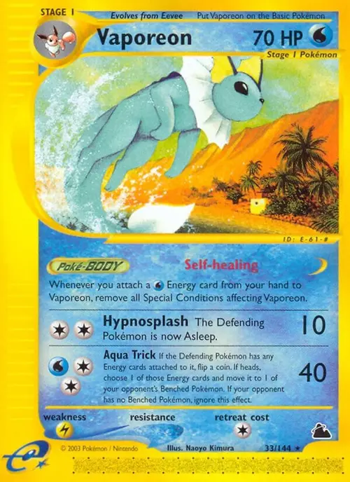 Vaporeon card art