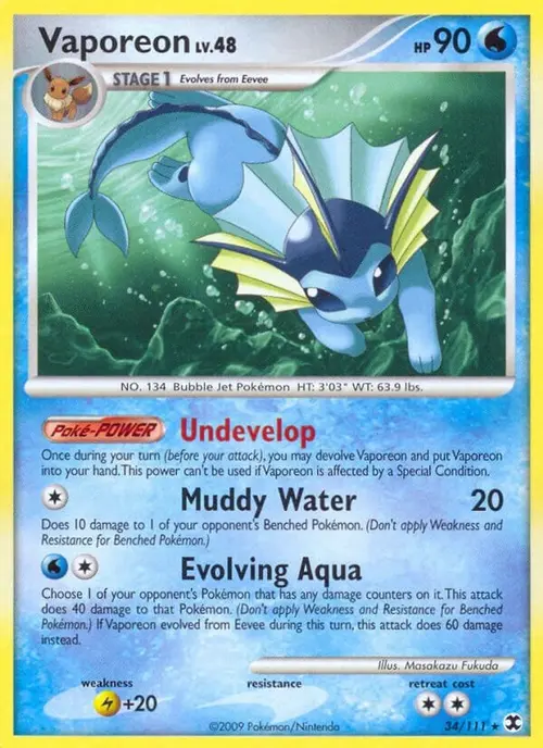 Vaporeon card art