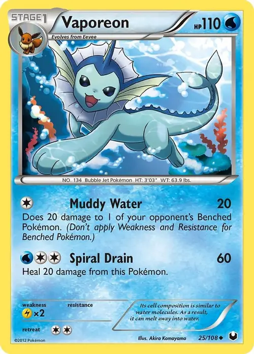 Vaporeon card art