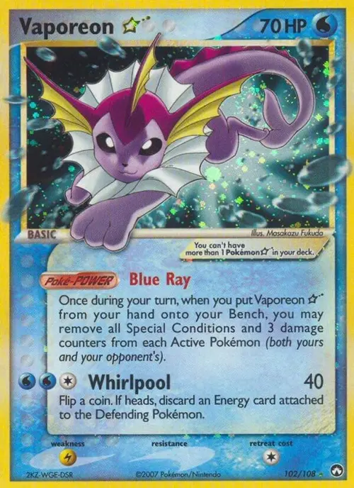 Vaporeon Star card art