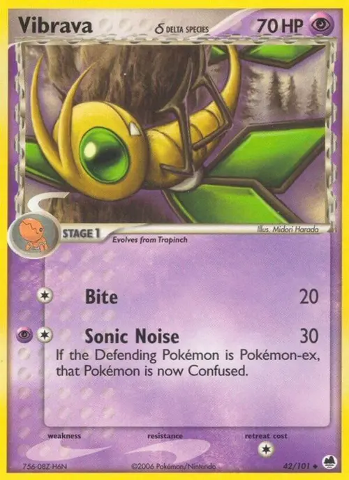 Vibrava - 042/101 (Delta Species) card art