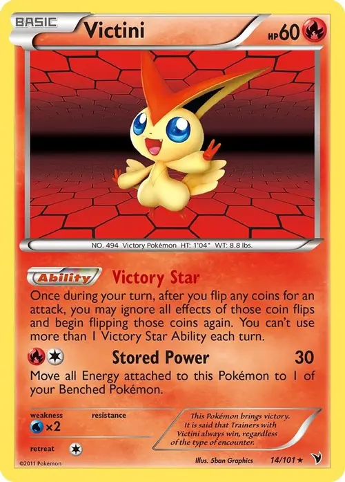 Victini (14) card art