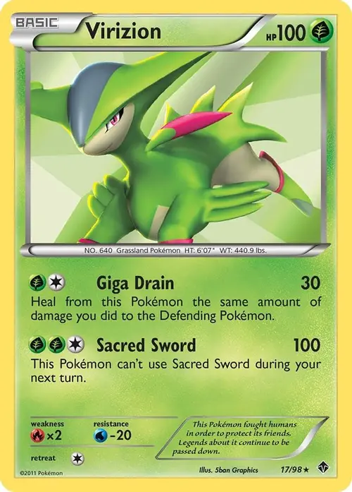 Virizion card art
