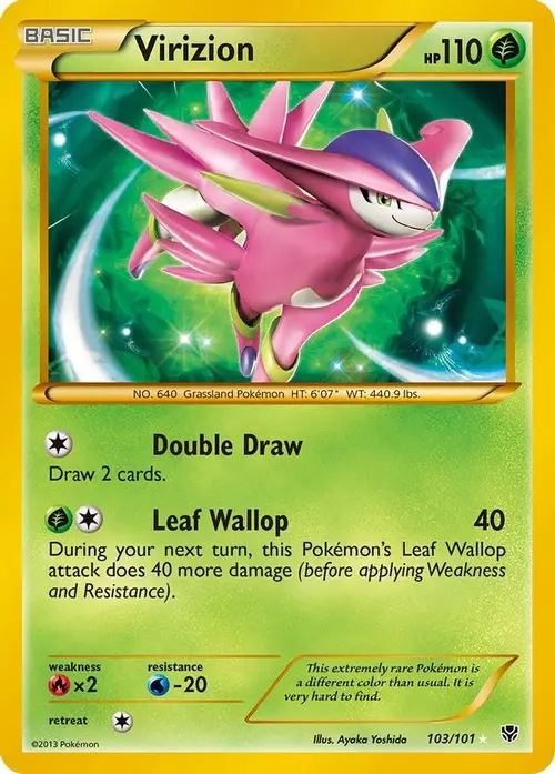Virizion (Secret) card art