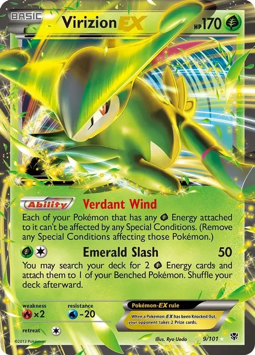 Virizion EX card art
