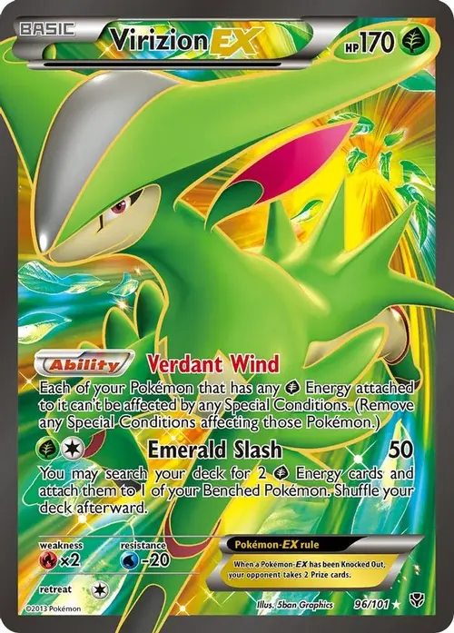 Virizion EX (Full Art) card art