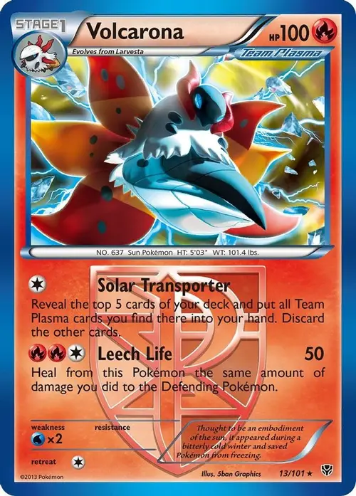 Volcarona (Team Plasma) card art