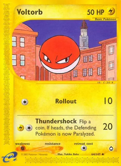 Voltorb (64) card art