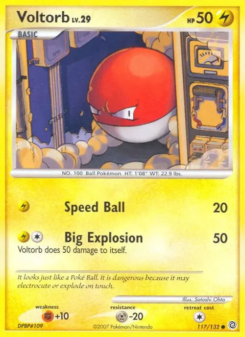 Voltorb card art