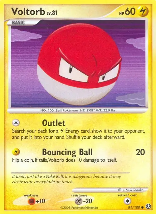 Voltorb (81) card art