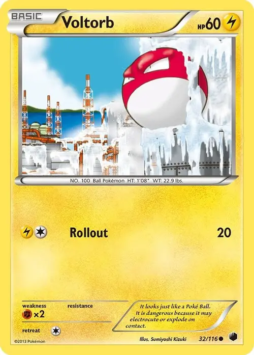Voltorb card art